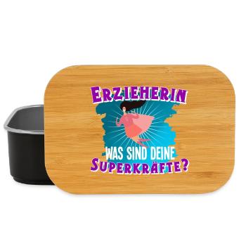 Erzieherin - Lunch Box - Schwarz - Vorne