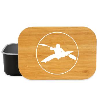 Kayak Paddling - Design - Lunch Box - black - Front