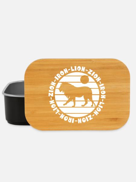 Lion de fer Zion Rastafari Reggae Löwe - Boîte à goûter - noir