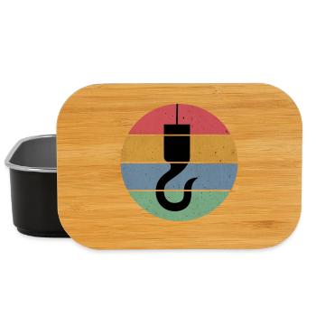 Crane hook crane operator - Lunch Box - black - Front