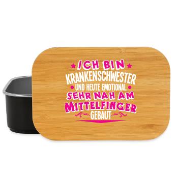 Krankenschwester - Lunch Box - Schwarz - Vorne