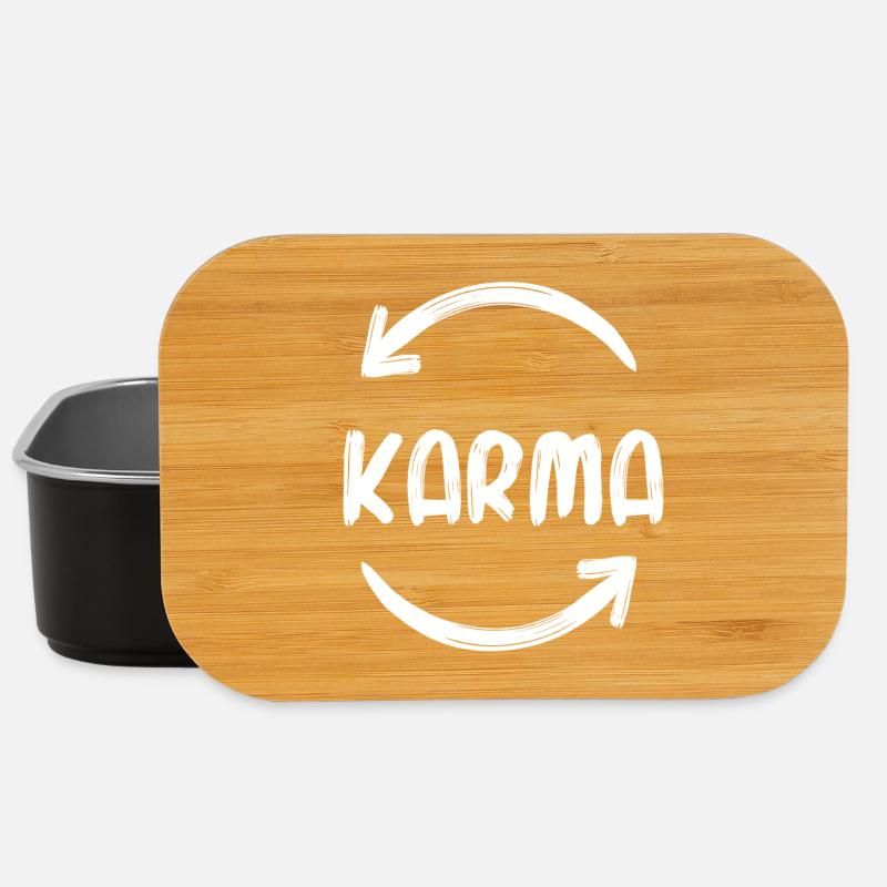 Karma Buddhismus Hinduismus Namaste Lustig Spruch - Lunch Box - Schwarz