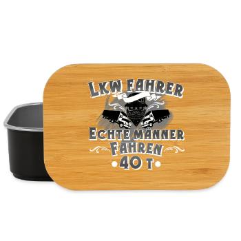 Lkw Fahrer - Lunch Box - Schwarz - Vorne