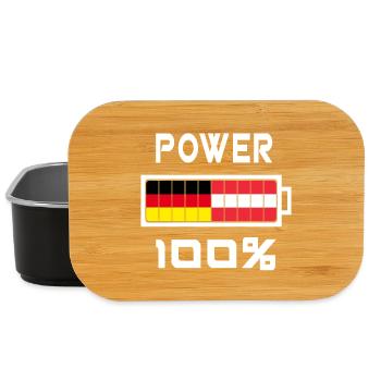 L'Allemagne et l'Autriche Power 100% - Boîte à goûter - noir - Devant