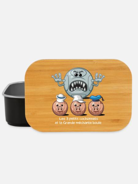 Les 3 petits cochonnets - Lunch Box - Schwarz