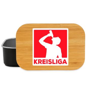 Kreisliga Kreisklasse Fussballliga Fussball Lustig - Lunch Box - Schwarz - Vorne