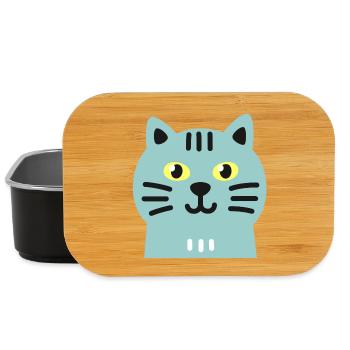 Chat mignon - Boîte à goûter - noir - Devant