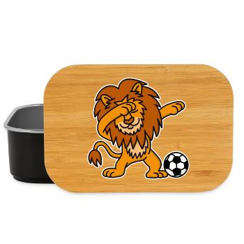 Dab Dabbing Lion Dutch Football Netherlands Orange - Lunch Box - Schwarz - Vorne