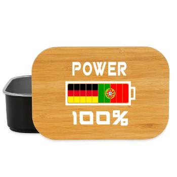 L'Allemagne et le Portugal Power 100% - Boîte à goûter - noir - Devant