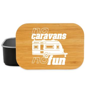 Caravane, camping, chemise amusante, caravane amusante. (25) - Boîte à goûter - noir - Devant