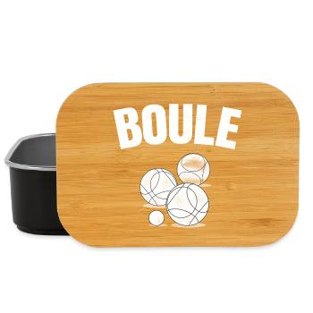 Boules Ball Game Petanque Boules Sport Tournament - Lunch Box - black - Front