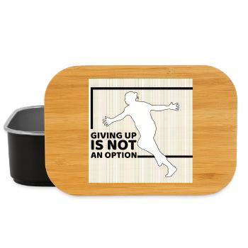 giving up is not an option - Lunch Box - black - Front