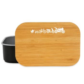 Motorrad Evolution Motorräder Entwicklung Lustig - Lunch Box - Schwarz - Vorne