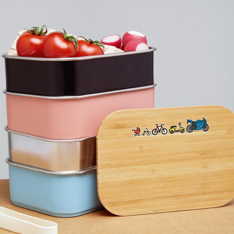 Biker evolution motorcycle development progress Lunch Box