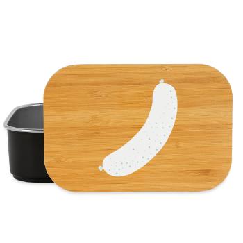 Brat Wurst sausage - Lunch Box - black - Front