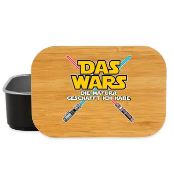 Das Wars Matura Geschafft Schulabschluss Prüfung - Lunch Box - Schwarz - Vorne