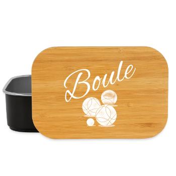 Boule Balls Pétanque Pétanque Boule Boule Bouler - Boîte à goûter - noir - Devant