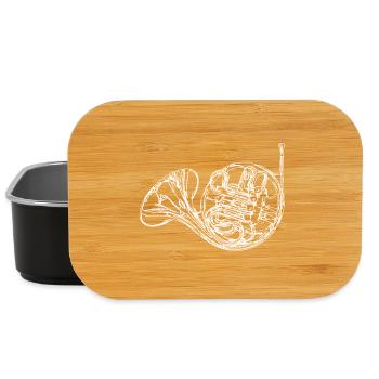 French horn - Lunch Box - black - Front