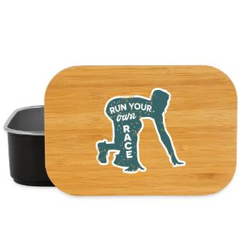 Motivation du coureur - Boîte à goûter - noir - Devant