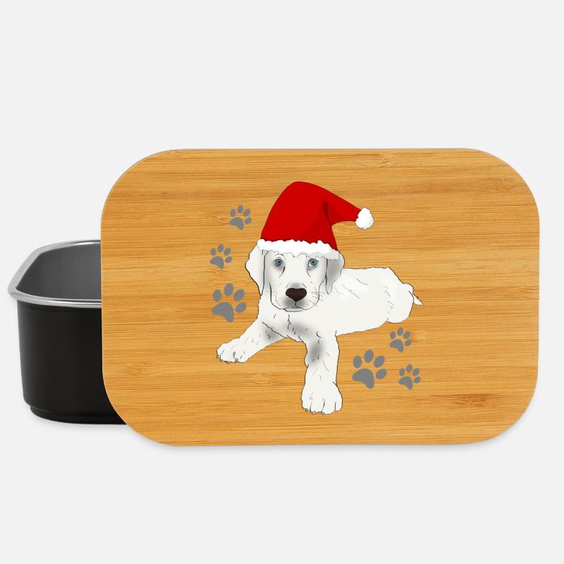 Labrador Weihnachts Motiv - Lunch Box - Schwarz