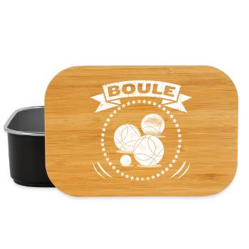 Boule Petanque Boule balls for boules players Bouler - Lunch Box - black - Front