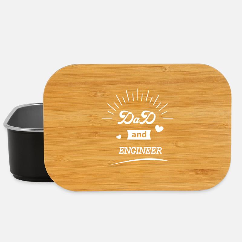 Dad And Engineer, Best Gift for Engineer Dad - Lunch Box - black