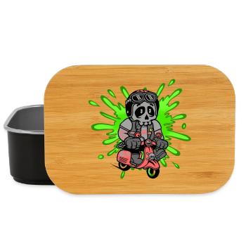 Skull Mofa Moped - Lunch Box - Schwarz - Vorne