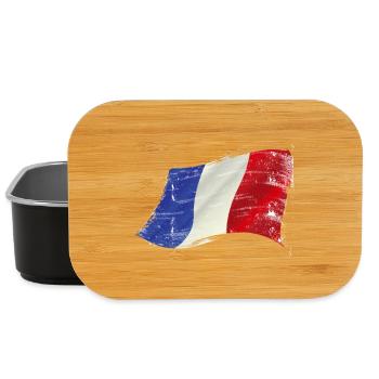 France ✅ France Flag ✔ - Lunch Box - black - Front