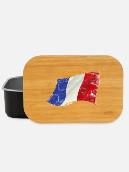 France ✅ France Flag ✔ - Lunch Box - black