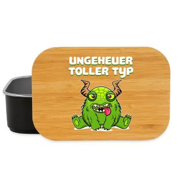 Liebe Toller Typ Statement Verliebt Paar Pärchen - Lunch Box - Schwarz - Vorne