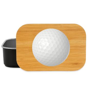Golfball echt - Lunch Box - Schwarz - Vorne