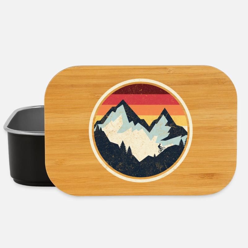 Retro Ridge Sunset Mountain Bike - Lunch Box - black