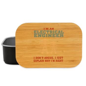 Bestseller Electrical Engineer Tshirt, Funny Quote - Lunch Box - black - Front