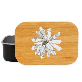Beaux motifs floraux, Magnolia étoilé, Robe de printemps - Boîte à goûter - noir - Devant