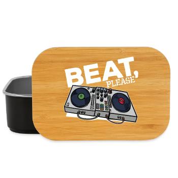 Beatbox Turntable MC DJ Deejay Scratchen Hip Hop - Lunch Box - Schwarz - Vorne