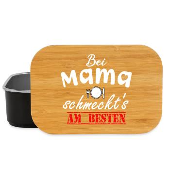 C'est meilleur avec maman | Pour le meilleur - Boîte à goûter - noir - Devant