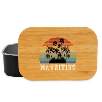 Mauritius island design / gift idea - Lunch Box - black - Front