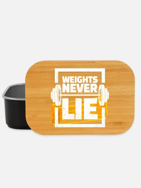 Weights dumbbell training gym bodybuilding - Lunch Box - black