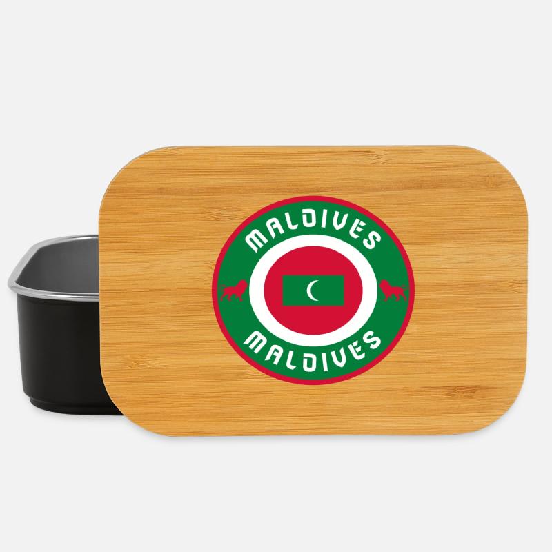 Malediven Kreis / Geschenkidee - Lunch Box - Schwarz