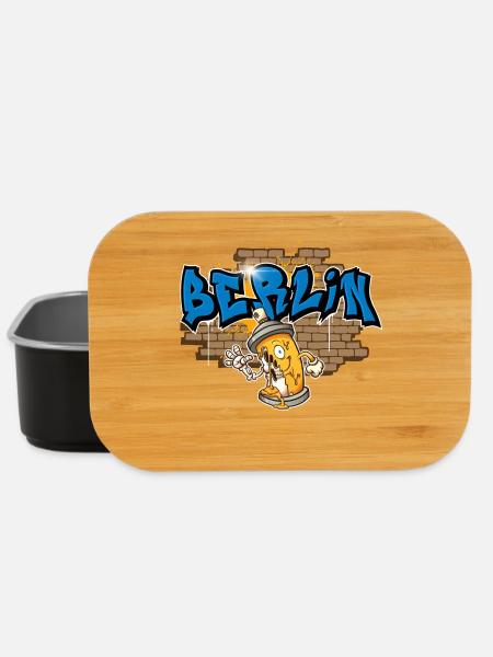 Berlin Graffiti - Lunch Box - Schwarz
