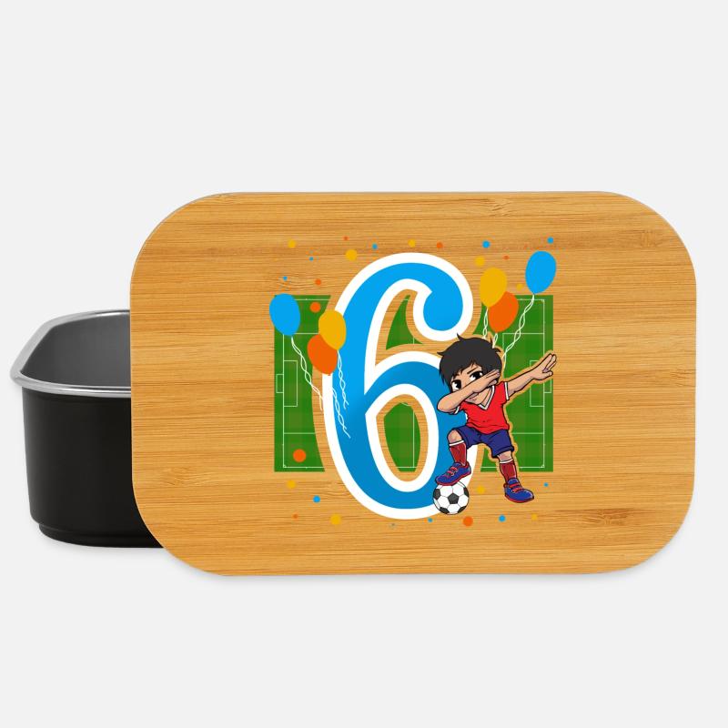 6 Jahre Geburtstag Dabbing Kinder - Lunch Box - Schwarz
