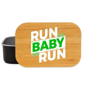 Running Jogging Race Training Endurance Saying Fun - Lunch Box - black - Front