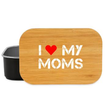 I love my moms - Lunch Box - Schwarz - Vorne