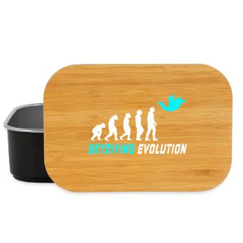 Conception d'évolution de parachute / idée cadeau - Boîte à goûter - noir - Devant