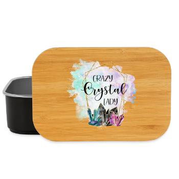 Crystal Crystal Lady Naturopath Gift - Lunch Box - black - Front