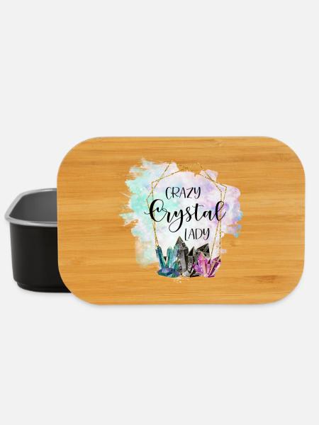 Crystal Crystal Lady Naturopath Gift - Lunch Box - black