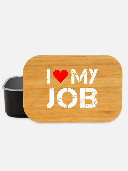I love my job - Lunch Box - Schwarz
