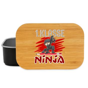 1. Klasse Ninja Einschulung - Lunch Box - Schwarz - Vorne