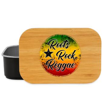 Roots Rock Reggae - Music Style Illustration - Lunch Box - black - Front