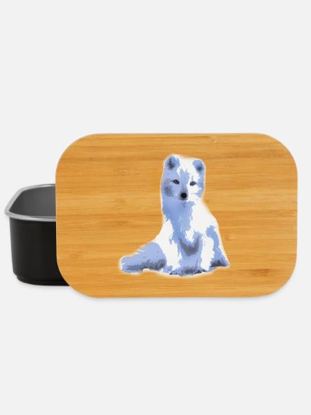 arctic foxy / arctic fox - Lunch Box - black